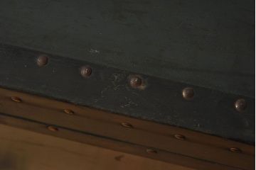 イギリスアンティーク　1950年頃　鍵付きでおしゃれなトランク