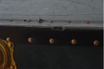 イギリスアンティーク　1950年頃　鍵付きでおしゃれなトランク