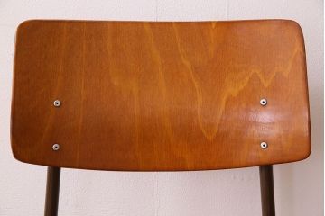 ヴィンテージ家具　ドイツビンテージ　アーム付き!プライウッドチェア(鉄脚イス)(1)