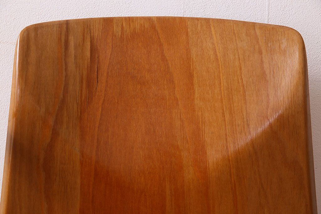 ヴィンテージ家具　ドイツビンテージ　アーム付き!プライウッドチェア(鉄脚イス)(2)