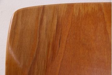 ヴィンテージ家具　ドイツビンテージ　アーム付き!プライウッドチェア(鉄脚イス)(2)