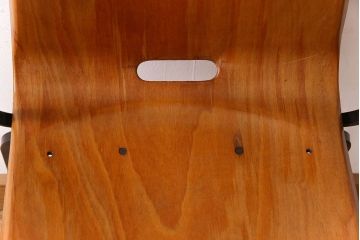 ヴィンテージ家具　ドイツビンテージ　アーム付き!プライウッドチェア(鉄脚イス)(2)