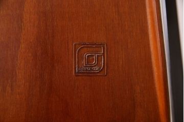 ヴィンテージ家具　ドイツビンテージ　アーム付き!プライウッドチェア(鉄脚イス)(2)