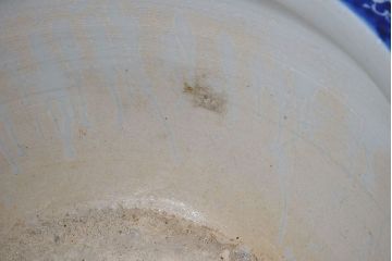 アンティーク雑貨　古民具・骨董　山水図　アンティーク瀬戸火鉢(2)