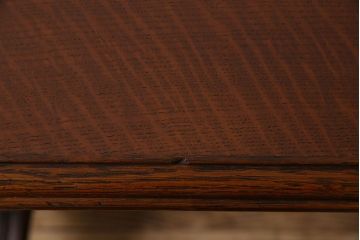 アンティーク家具　激レア!オーク材　イギリスアンティークのテーブル&シェルフ(サイドテーブル・飾り棚)