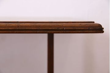 アンティーク家具　激レア!オーク材　イギリスアンティークのテーブル&シェルフ(サイドテーブル・飾り棚)