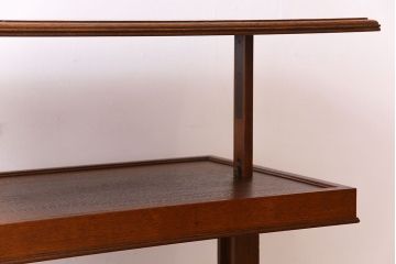 アンティーク家具　激レア!オーク材　イギリスアンティークのテーブル&シェルフ(サイドテーブル・飾り棚)