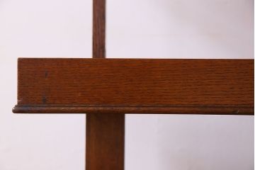 アンティーク家具　激レア!オーク材　イギリスアンティークのテーブル&シェルフ(サイドテーブル・飾り棚)