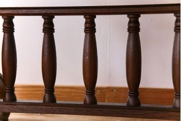 アンティーク家具　激レア!オーク材　イギリスアンティークのテーブル&シェルフ(サイドテーブル・飾り棚)