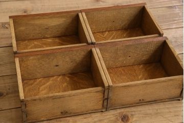 ヴィンテージ家具　フランスビンテージ　美しい彫刻入り!上質なオーク材製のライティングビューロー(2)