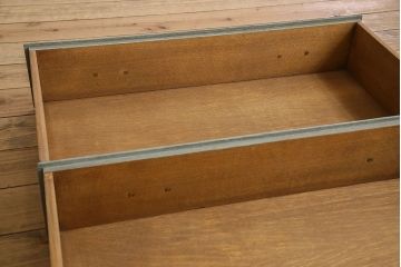 ヴィンテージ家具　フランスビンテージ　美しい彫刻入り!上質なオーク材製のライティングビューロー(2)