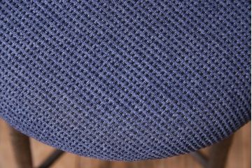 レトロ家具　鉄脚　昭和レトロ　クッション座面丸スツール(椅子、チェア)