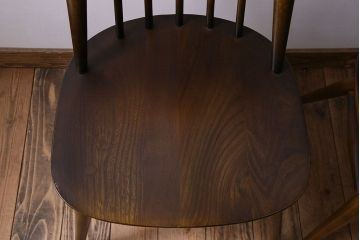 ヴィンテージ家具　イギリス　ERCOL(アーコール)　ビンテージ　ゴールドスミスチェア(ハイバックチェア)　2脚セット