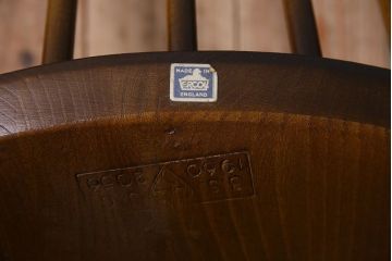 ヴィンテージ家具　イギリス　ERCOL(アーコール)　ビンテージ　ゴールドスミスチェア(ハイバックチェア)　2脚セット
