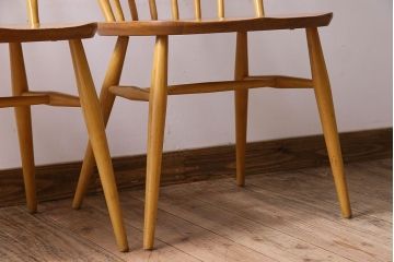 ヴィンテージ家具　イギリス　ERCOL(アーコール)　ビンテージ　ウィンザーダイニングチェア　2脚セット