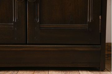 ヴィンテージ家具　ERCOL(アーコール)　イギリスビンテージ　オールドコロニアル　カップボードブックケース(本棚)