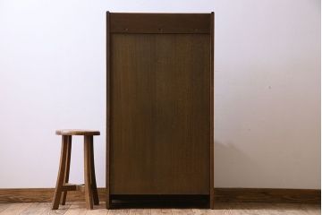 ヴィンテージ家具　ERCOL(アーコール)　イギリスビンテージ　オールドコロニアル　カップボードブックケース(本棚)