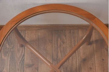 【S様ご成約済み・ご決済用】北欧家具　ビンテージ　ガラストップセンターテーブル(コーヒーテーブル)