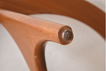 【S様ご成約済み・ご決済用】北欧家具　ビンテージ　ガラストップセンターテーブル(コーヒーテーブル)