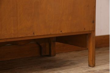 ヴィンテージ家具　1940年　イギリスビンテージ　オーク材製の杢目が美しいチェスト(引き出し)