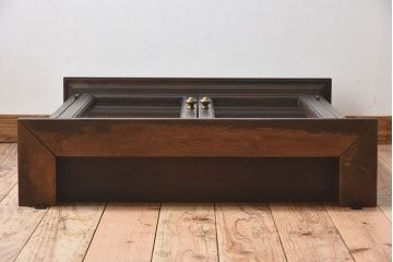 ヴィンテージ家具　フランスビンテージ　古い木製のお洒落なウォールシェルフ(飾り棚・陳列棚)
