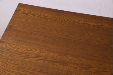 ヴィンテージ家具　和製アンティーク　ナラ材製　味わい深いビンテージの大きなダイニングテーブル(作業台)(2)