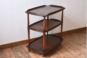 ヴィンテージ家具　ERCOL(アーコール)　イギリスビンテージ　トロリーキャスターワゴン(キッチンワゴン)
