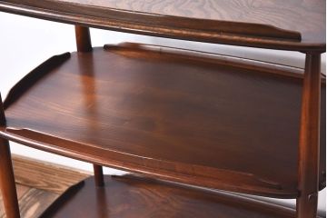 ヴィンテージ家具　ERCOL(アーコール)　イギリスビンテージ　トロリーキャスターワゴン(キッチンワゴン)