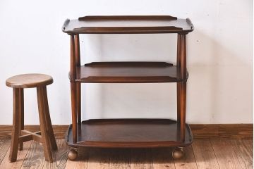 ヴィンテージ家具　ERCOL(アーコール)　イギリスビンテージ　トロリーキャスターワゴン(キッチンワゴン)