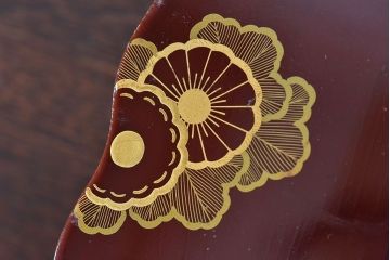アンティーク雑貨　和製アンティーク　昭和期　漆が美しい和風小物入れ(漆器)