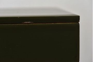 アンティーク雑貨　漆器 沈金 ミニ重箱(外箱・蓋付き)