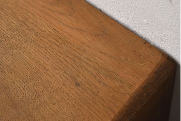 アンティーク家具　ネームプレート付き!ナラ材製の小さなアンティーク小引き出し