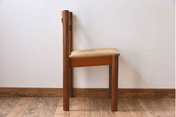 北欧家具　フィンランドASKO製　チーク材　ダイニングチェア(クッション座面チェア)(1)