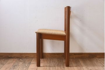 北欧家具　フィンランドASKO製　チーク材　ダイニングチェア(クッション座面チェア)(1)