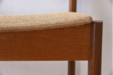 北欧家具　フィンランドASKO製　チーク材　ダイニングチェア(クッション座面チェア)(1)