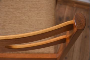 北欧家具　フィンランドASKO製　チーク材　ダイニングチェア(クッション座面チェア)(1)