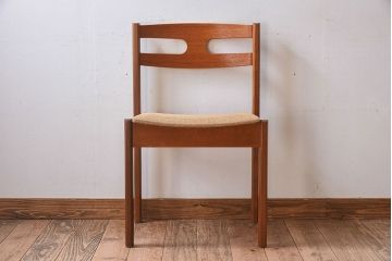 北欧家具　フィンランドASKO製　チーク材　ダイニングチェア(クッション座面チェア)(2)