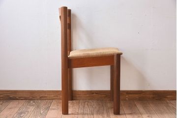 北欧家具　フィンランドASKO製　チーク材　ダイニングチェア(クッション座面チェア)(2)