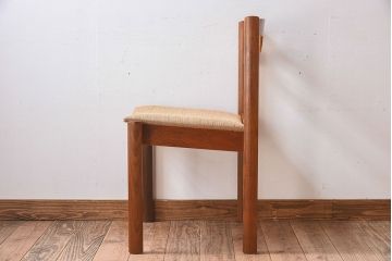 北欧家具　フィンランドASKO製　チーク材　ダイニングチェア(クッション座面チェア)(2)