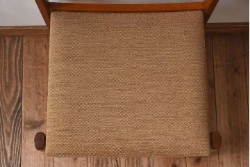 北欧家具　フィンランドASKO製　チーク材　ダイニングチェア(クッション座面チェア)(2)