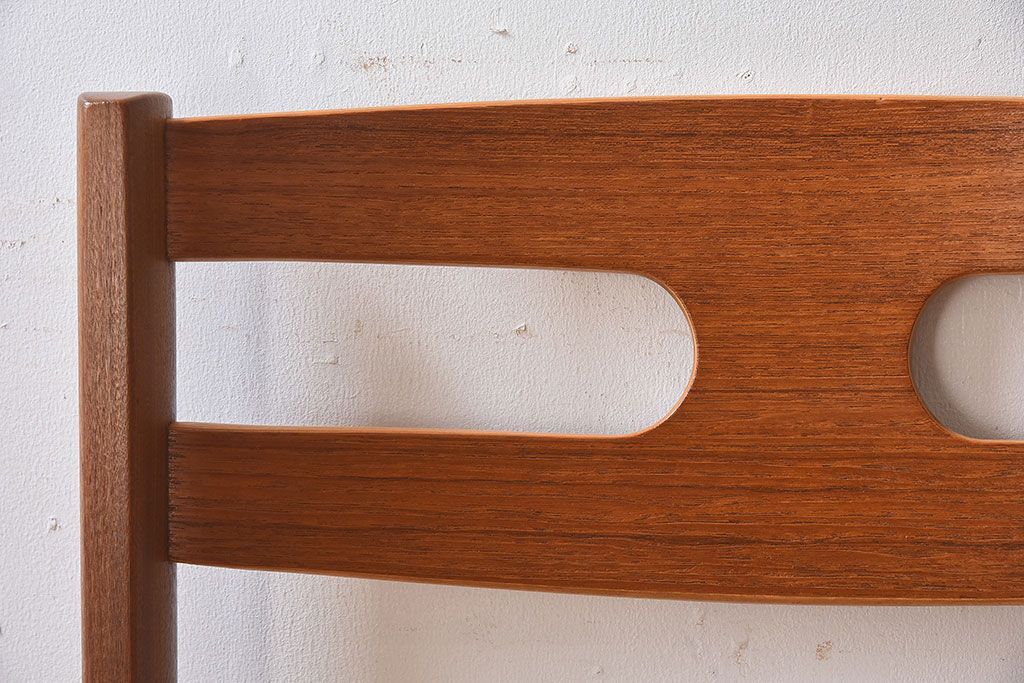 北欧家具　フィンランドASKO製　チーク材　ダイニングチェア(クッション座面チェア)(2)