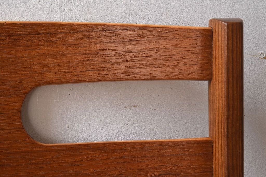 北欧家具　フィンランドASKO製　チーク材　ダイニングチェア(クッション座面チェア)(2)