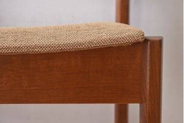 北欧家具　フィンランドASKO製　チーク材　ダイニングチェア(クッション座面チェア)(2)