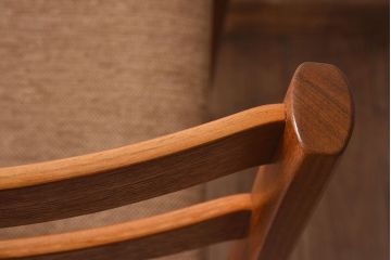 北欧家具　フィンランドASKO製　チーク材　ダイニングチェア(クッション座面チェア)(2)