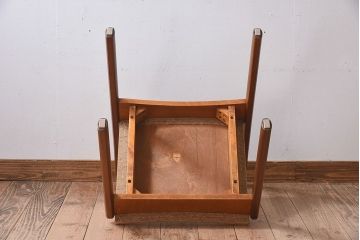 北欧家具　フィンランドASKO製　チーク材　ダイニングチェア(クッション座面チェア)(2)