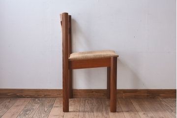 北欧家具　フィンランドASKO製　チーク材　ダイニングチェア(クッション座面チェア)(3)