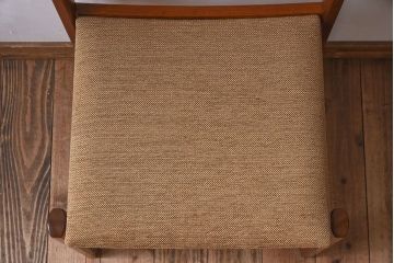 北欧家具　フィンランドASKO製　チーク材　ダイニングチェア(クッション座面チェア)(3)