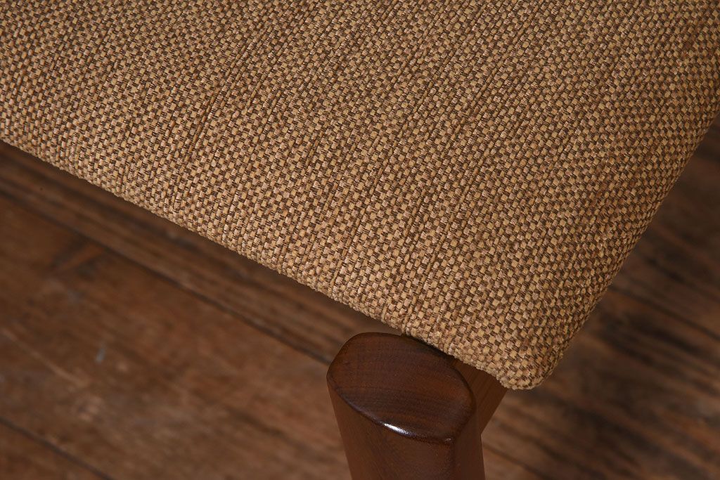 北欧家具　フィンランドASKO製　チーク材　ダイニングチェア(クッション座面チェア)(3)