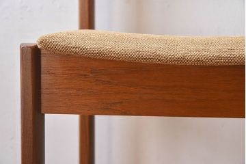 北欧家具　フィンランドASKO製　チーク材　ダイニングチェア(クッション座面チェア)(3)