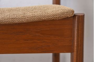 北欧家具　フィンランドASKO製　チーク材　ダイニングチェア(クッション座面チェア)(3)